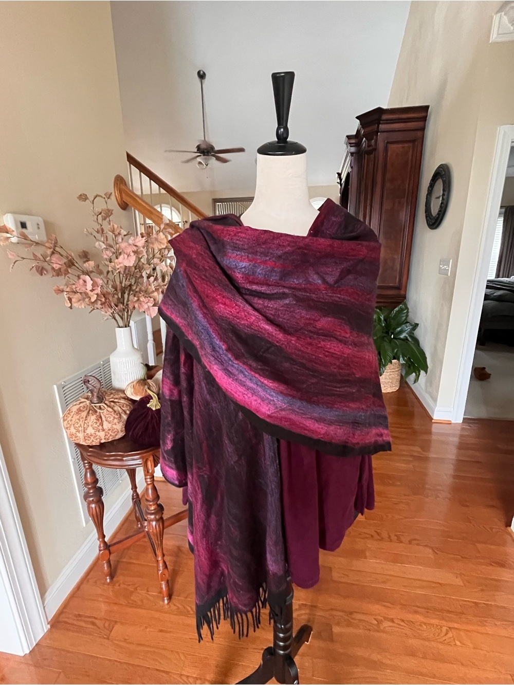 Chico’s Rich Wine and Plum colored Ruana